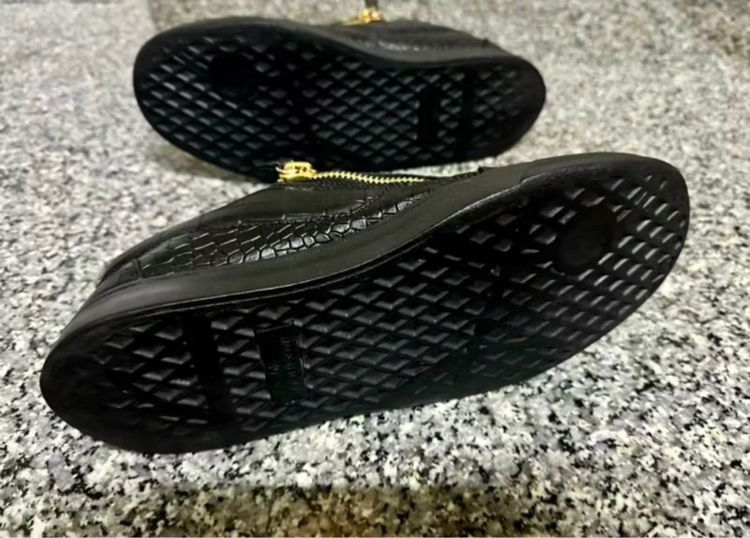 Giuseppe Zanotti Croc-Embossed Low-Top Sneakers Black Gold เบอร์40 รูปที่ 5