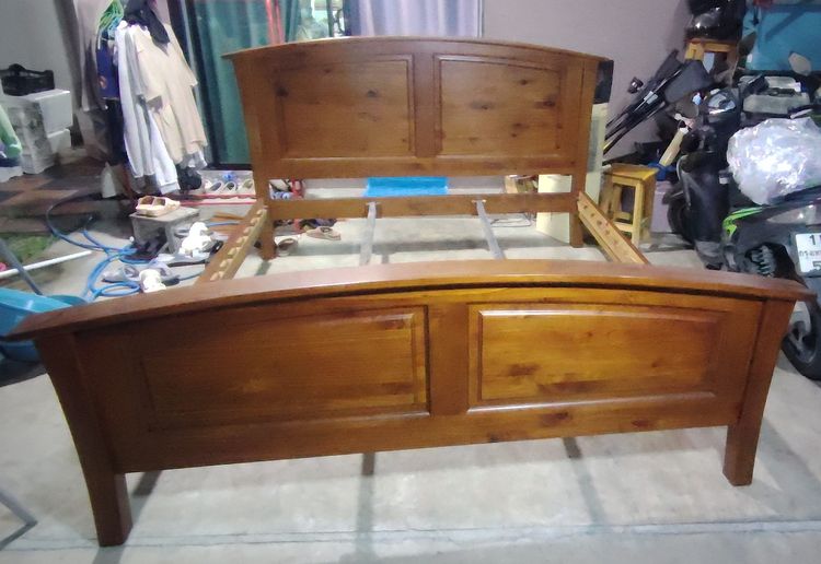 เตียงไม้สักเก่า 6 ฟุต รูปที่ 5