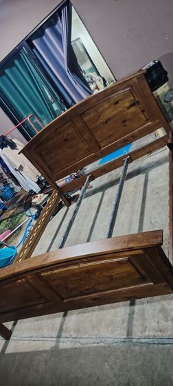 เตียงไม้สักเก่า 6 ฟุต รูปที่ 2