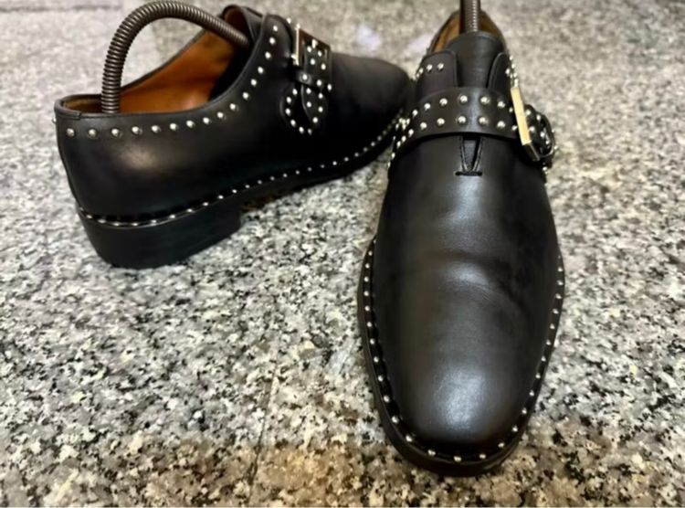 Givenchy Studded Leather Monk Straps เบอร์41