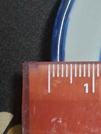 ถ้วยตะไลเก่า 50+ปี งานเขียนมือลายคราม รูปที่ 9