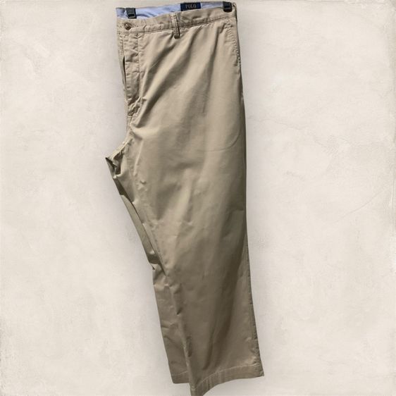เบจ XXL ไม่มีแขน กางเกงขายาวsize ใหญ่พิเศษ ยี่ห้อ Polo Ralph Lauren แท้ รุ่น Stretch Classic  Fit Size 48-30.