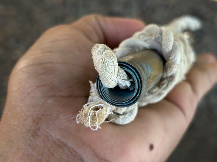 ตะกรุดหลวงพ่อโมเนื้อทองเหลือง รูปที่ 2