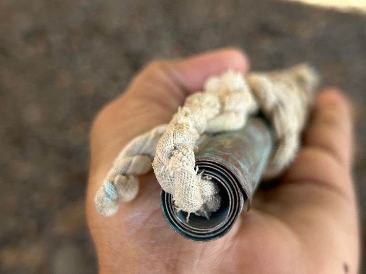 ตะกรุดหลวงพ่อโมเนื้อทองเหลือง รูปที่ 3