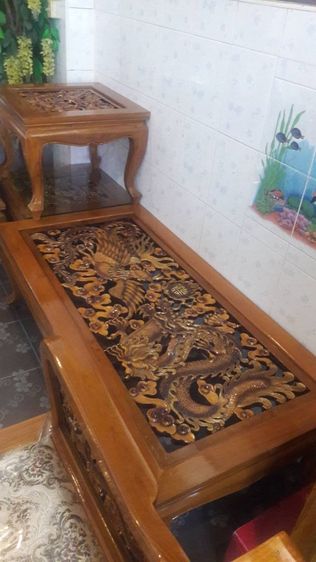 ชุดรับแขกไม้สักแท้7 ชิ้น รูปที่ 4