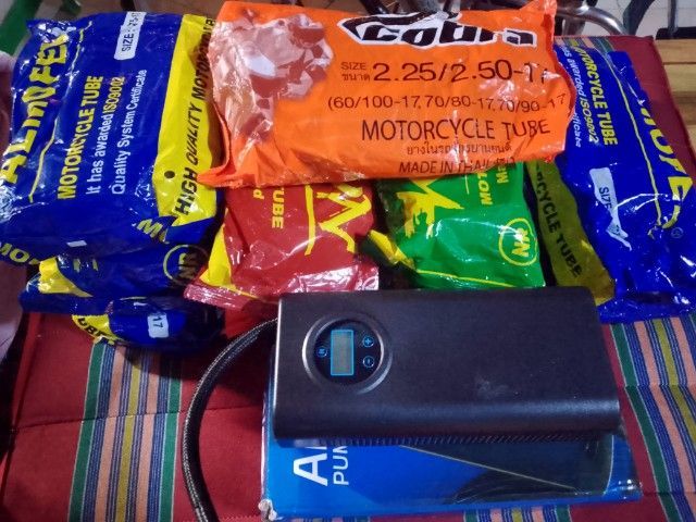 ยาง มอเตอร์ไซค์ ยางในมอไซค์และปั้มลม
