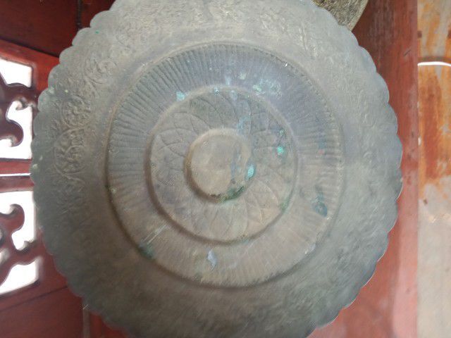 ขายขันพร้อมพานโบราณทำจากทองแดง รูปที่ 4