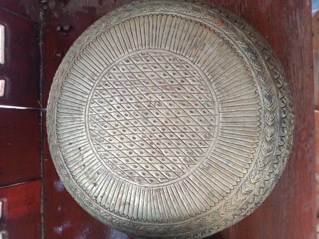 ขายขันพร้อมพานโบราณทำจากทองแดง รูปที่ 5