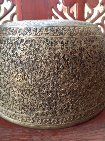 ขายขันพร้อมพานโบราณทำจากทองแดง รูปที่ 2