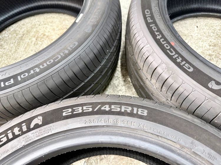 ยางถอดป้ายแดงขอบ 18” ยี่ห้อ GITI รุ่น GITICONTROL P10 ขนาด 235-45R18 ปี 26 ตุ่มหน้ายางยังอยู่ครบ รูปที่ 3