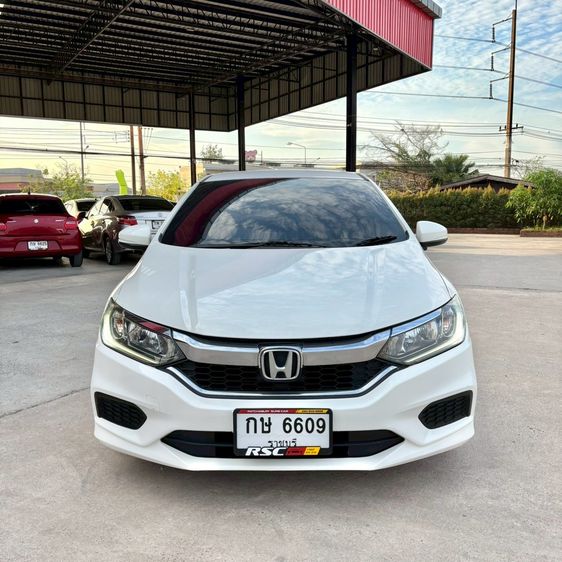 Honda City 2018 1.5 S Sedan เบนซิน ไม่ติดแก๊ส เกียร์อัตโนมัติ ขาว รูปที่ 4