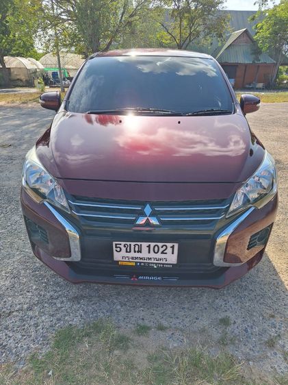 Mitsubishi Mirage 2020 1.2 GLX Sedan เบนซิน ไม่ติดแก๊ส เกียร์อัตโนมัติ แดง รูปที่ 4