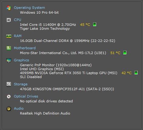 Laptop MSI GF76 Katana 11UD-695XRU  17.3 รูปที่ 4