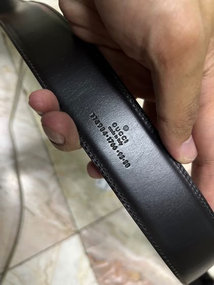 Gucci Interlocking G Belt Guccissima Dark Brown รูปที่ 8