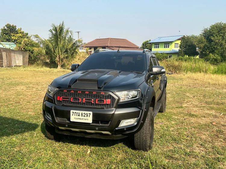รถ Ford Ranger 3.2 Wildtrak 4WD สี ดำ