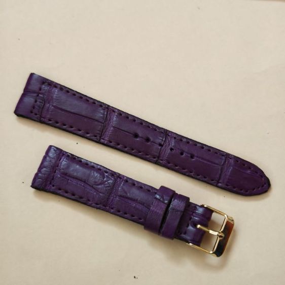 สายนาฬิกาหนังจระเข้แท้ 20มิล. แถมสปริงบาร์  เส้นละ390ค่าส่ง40 รูปที่ 5