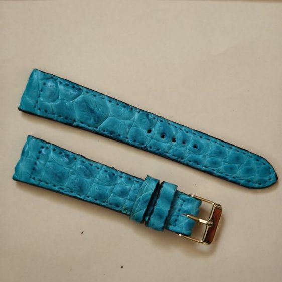สายนาฬิกาหนังจระเข้แท้ 20มิล. แถมสปริงบาร์  เส้นละ390ค่าส่ง40 รูปที่ 18