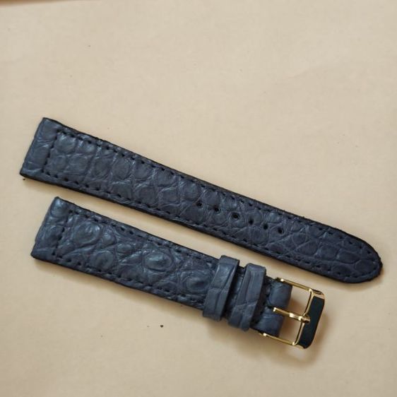 สายนาฬิกาหนังจระเข้แท้ 20มิล. แถมสปริงบาร์  เส้นละ390ค่าส่ง40 รูปที่ 17