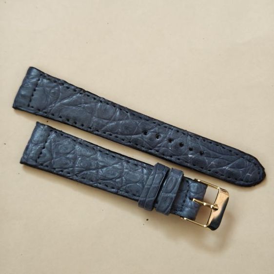สายนาฬิกาหนังจระเข้แท้ 20มิล. แถมสปริงบาร์  เส้นละ390ค่าส่ง40 รูปที่ 6