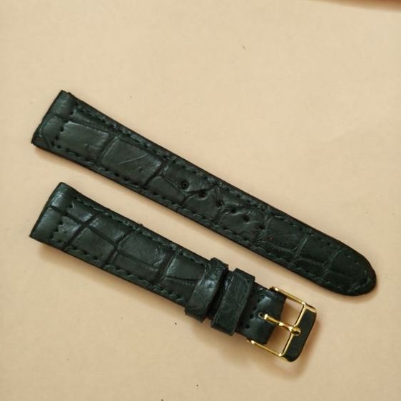 สายนาฬิกาหนังจระเข้แท้ 20มิล. แถมสปริงบาร์  เส้นละ390ค่าส่ง40 รูปที่ 15