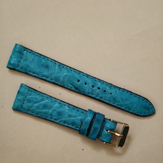 สายนาฬิกาหนังจระเข้แท้ 20มิล. แถมสปริงบาร์  เส้นละ390ค่าส่ง40 รูปที่ 3