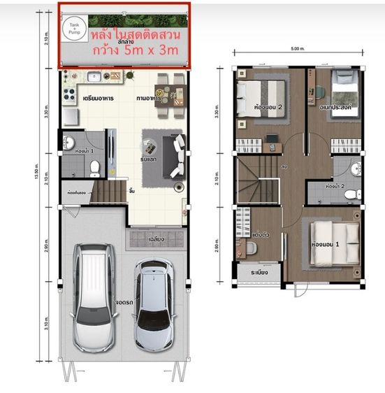 LPN Development ไม่มี 2022 ลุมพินี ทาวน์วิลล์ พหลโยธิน-สะพานใหม่ ทาวน์โฮม 2 ชั้น แปลงหลังในสุด เงียบสงบ หลังบ้านติดสวน ส่วนกลาง รูปที่ 2