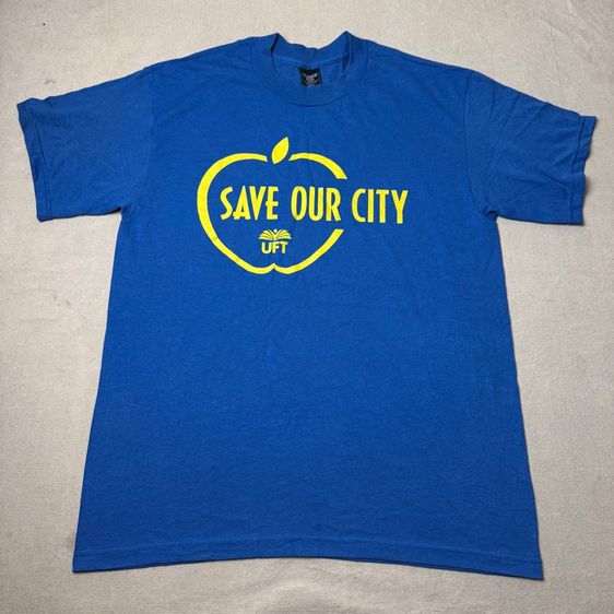 เสื้อยืดผ้าบาง Save our City Size L รูปที่ 3