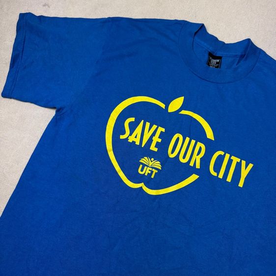 เสื้อยืดผ้าบาง Save our City Size L รูปที่ 2