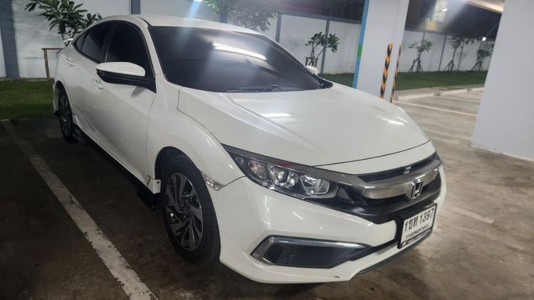 Honda Civic 2021 1.8 E i-VTEC Sedan เบนซิน ไม่ติดแก๊ส เกียร์อัตโนมัติ ขาว รูปที่ 3