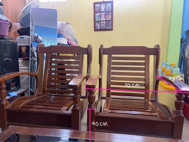 ชุดโซฟาไม้สักเเท้ทั้งชุดค่ะ รูปที่ 7