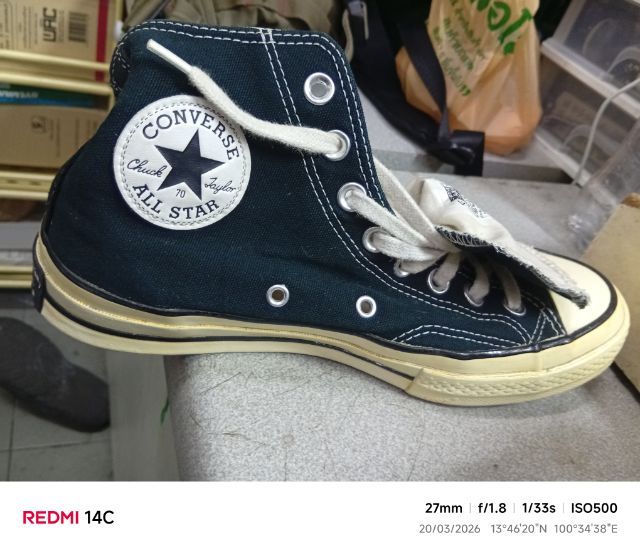 converse chuck taylor all star 70 hi black รูปที่ 7