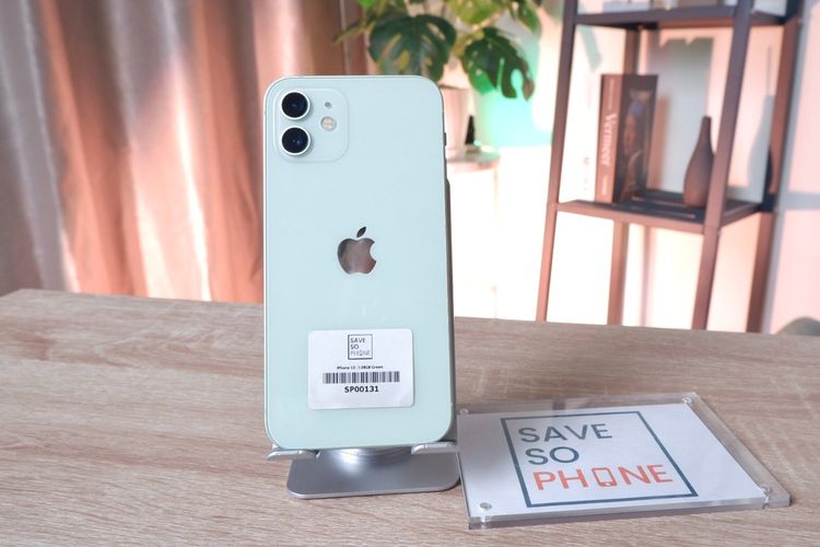 128 GB iPhone 12 128GB สี Green เครื่องสวย ราคาเพียง 6,990.- มีประกันร้าน 60วัน