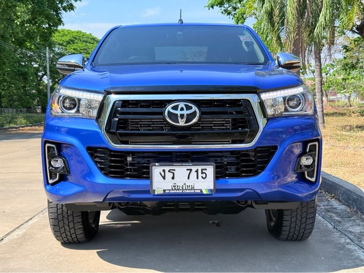 รถ Toyota Hilux Revo 2.4 Prerunner E Plus สี ฟ้า