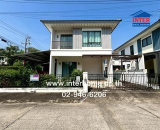 บ้านเเฝด 2 ชั้น 45.8 ตร.ว. หมู่บ้านโมดิวิลล่า ลาดกระบัง-สุวรรณภูมิ ถนนหลวงแพ่ง ตำบลคลองหลวงแพ่ง เมืองฉะเชิงเทรา ฉะเชิงเทรา