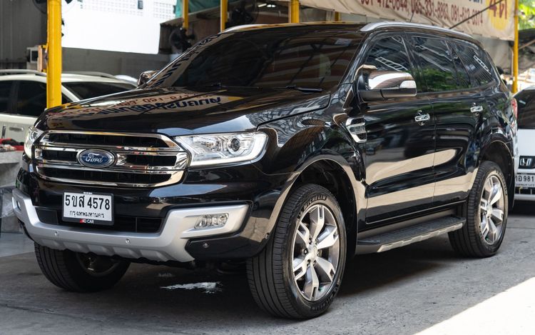 Ford Everest 2017 3.2 Titanium+ 4WD Utility-car ดีเซล ไม่ติดแก๊ส เกียร์อัตโนมัติ ดำ รูปที่ 2