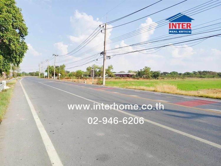 ที่ดินเปล่า 13 ไร่ 156 ตร.ว. ที่ดิน ใกล้โรงเรียนวิทยาศาสตร์จุฬาภรณราชวิทยาลัย ปทุมธานี ที่ดินติดถนนหมายเลข3014 ที่ดินถนนปทุมธานี-บางเลน 