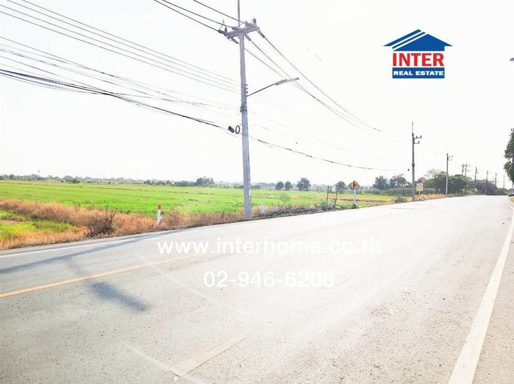 ที่ดินเปล่า 13 ไร่ 156 ตร.ว. ที่ดิน ใกล้โรงเรียนวิทยาศาสตร์จุฬาภรณราชวิทยาลัย ปทุมธานี ที่ดินติดถนนหมายเลข3014 ที่ดินถนนปทุมธานี-บางเลน รูปที่ 3