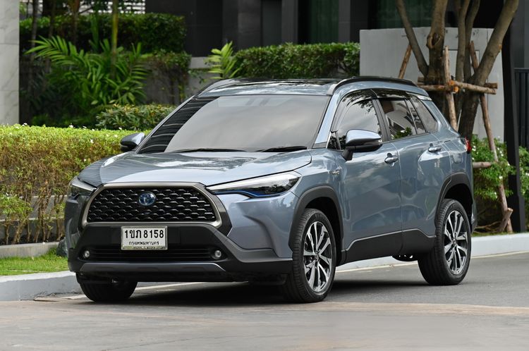 รถ Toyota Corolla Cross 1.8 Hybrid Premium Safety สี เทา