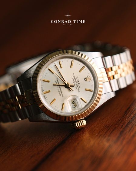 Rolex Datejust 69173 Silver Dial Two-Tone Jubilee 26mm.  รูปที่ 4