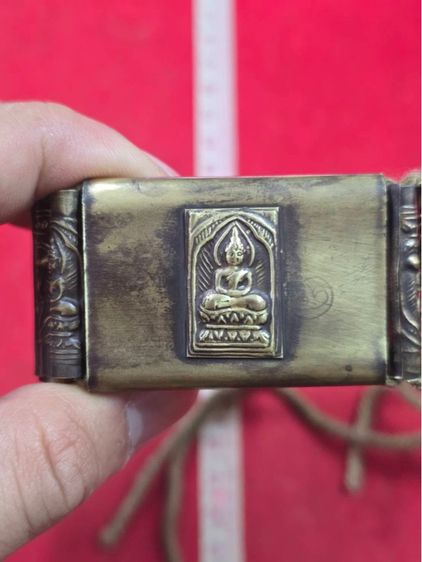 ตะกรุดข้อมือ หลวงปู่ศุข วัดปากคลองมะข่ามเฒ่า เนื้อทองเหลือง ฝังพระพิมพ์รัศมี พร้อมตะกรุดปั้มเหรียญหล่อ รูปที่ 3