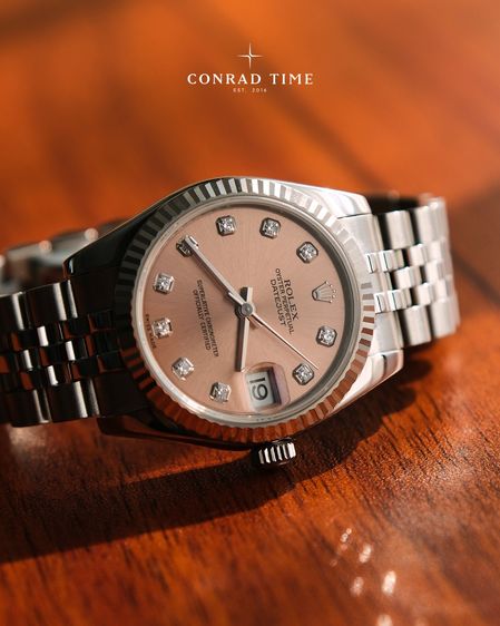 Rolex Datejust 178274 Pink Diamond Dial Jubilee 31 mm.  รูปที่ 3