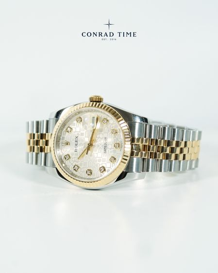 Rolex Datejust 116233 Silver Anniversary Diamond Dial Two-Tone Jubilee 2015 36mm. Fullset  รูปที่ 8