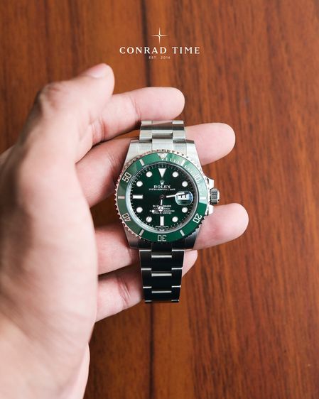 Rolex Submariner 116610LV 'Hulk  Green Dial Oyster Steel 2018 40mm. Fullset  รูปที่ 3