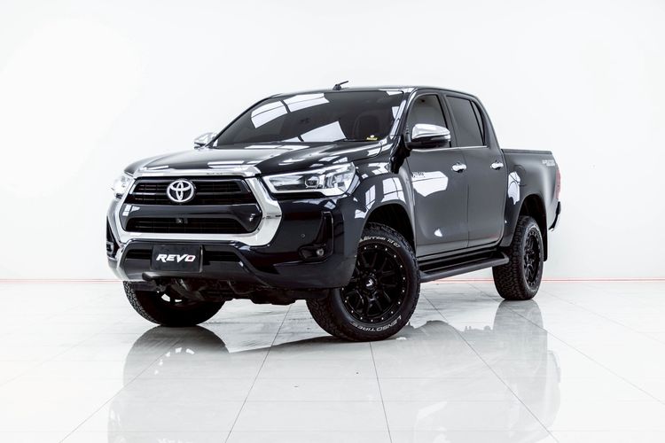 Toyota Hilux Revo 2022 Double Cab 2.4 High Prerunner Pickup ดีเซล ไม่ติดแก๊ส เกียร์อัตโนมัติ ดำ