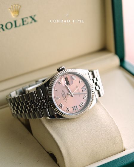 New Rolex Datejust 126234 Pink Diamond Dial Jubilee 2025 36mm. Fullset  รูปที่ 2