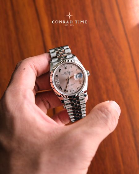 New Rolex Datejust 126234 Pink Diamond Dial Jubilee 2025 36mm. Fullset  รูปที่ 3