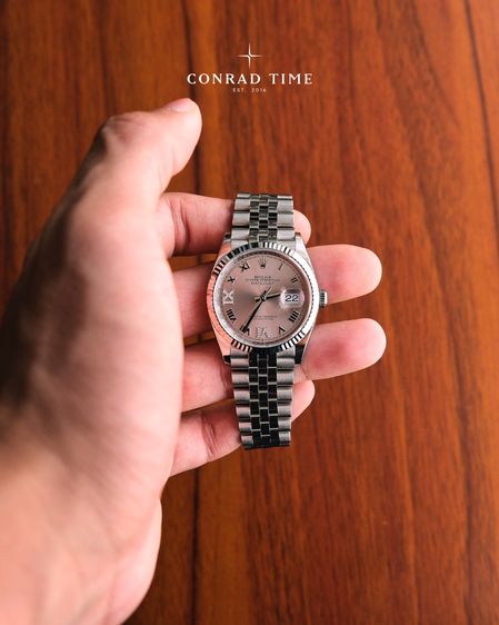 New Rolex Datejust 126234 Pink Diamond Dial Jubilee 2025 36mm. Fullset  รูปที่ 4