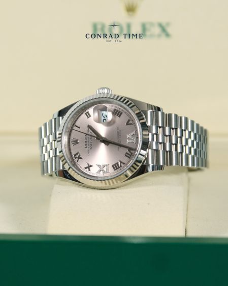 New Rolex Datejust 126234 Pink Diamond Dial Jubilee 2025 36mm. Fullset  รูปที่ 17