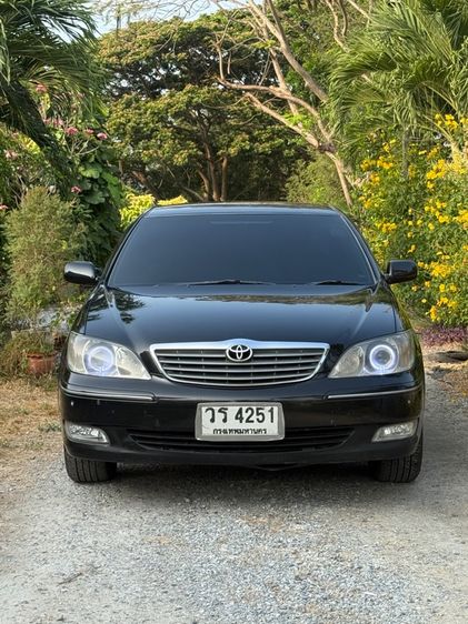 Toyota Camry 2003 2.4 Q Sedan เบนซิน ไม่ติดแก๊ส เกียร์อัตโนมัติ ดำ รูปที่ 2