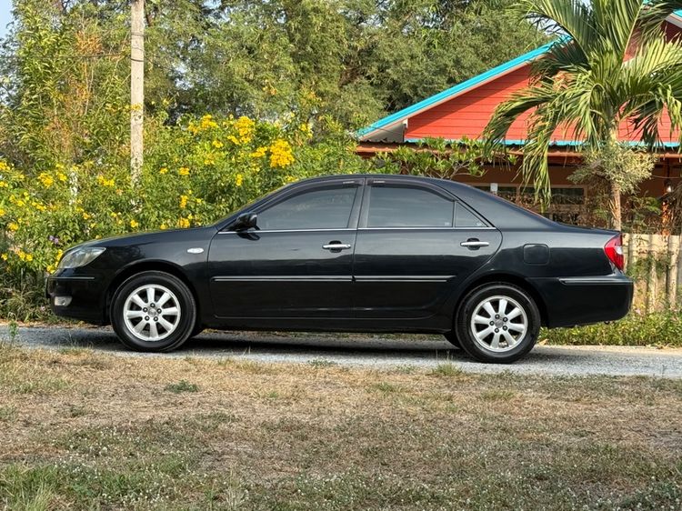 Toyota Camry 2003 2.4 Q Sedan เบนซิน ไม่ติดแก๊ส เกียร์อัตโนมัติ ดำ รูปที่ 4